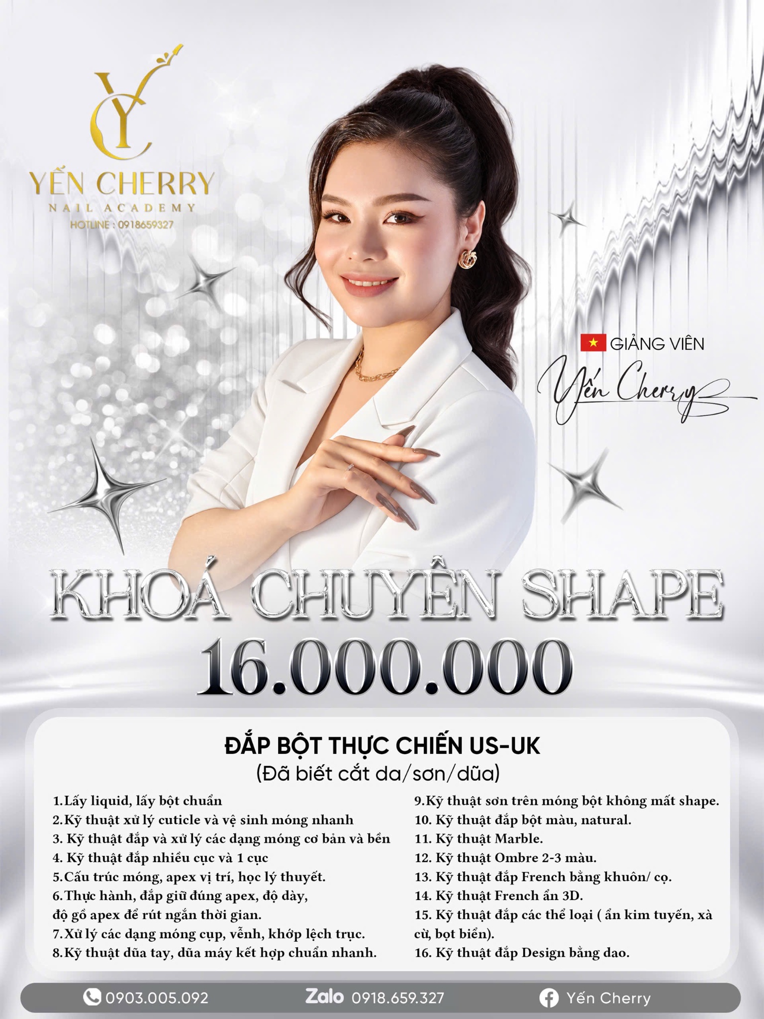 Khoá Chuyên Shape (Đắp Bột Thực Chiến US-UK)