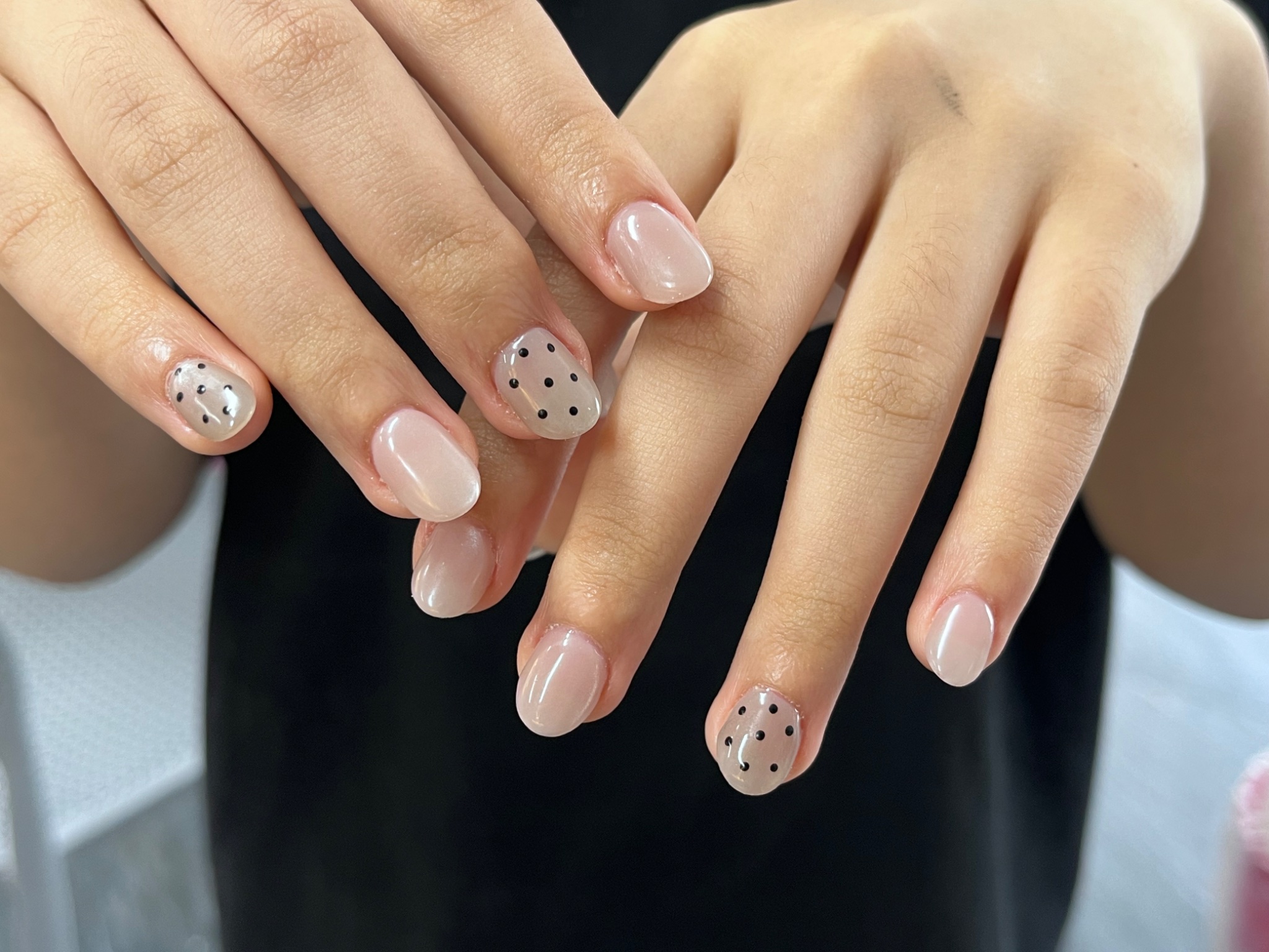 Kỹ thuật vẽ French, nhấn cọ hoa cúc, gel ombre